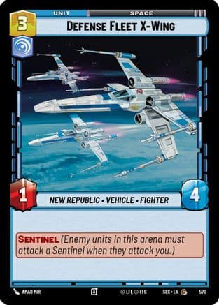 Defense Fleet X-Wing (Foil) | Foil (570)  [Secrets of Power]