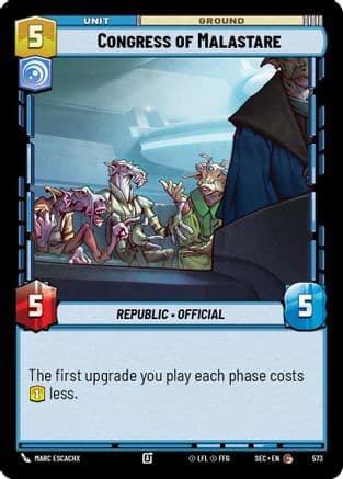 Congress of Malastare (Foil) | Foil (574)  [Secrets of Power]