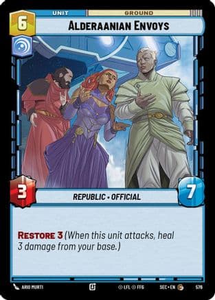 Alderaanian Envoys (Foil) | Foil (576)  [Secrets of Power]