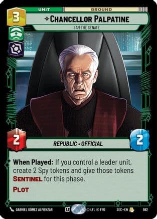 Chancellor Palpatine - I Am the Senate (Foil) | Foil (592)  [Secrets of Power]