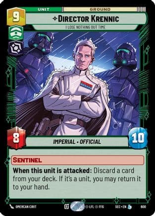 Director Krennic - I Lose Nothing But Time (Foil) | Foil (600)  [Secrets of Power]