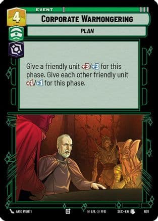 Corporate Warmongering (Foil) | Foil (601)  [Secrets of Power]