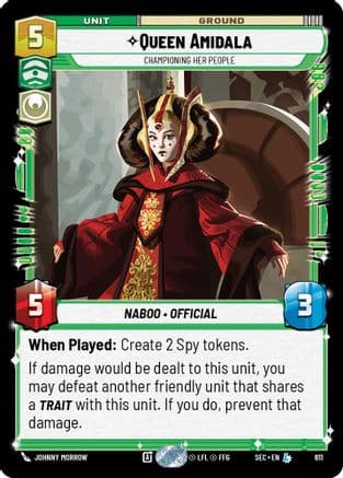 Queen Amidala - Championing Her People (Foil) | Foil (611)  [Secrets of Power]
