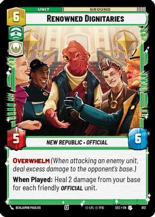 Renowned Dignitaries (Foil) | Foil (612)  [Secrets of Power]