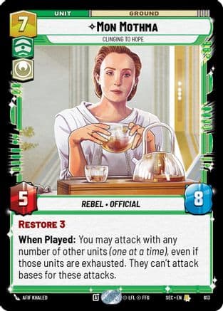 Mon Mothma - Clinging to Hope (Foil) | Foil (613)  [Secrets of Power]