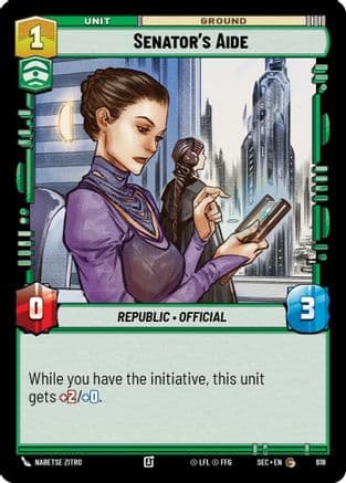 Senator's Aide (Foil) | Foil (618)  [Secrets of Power]