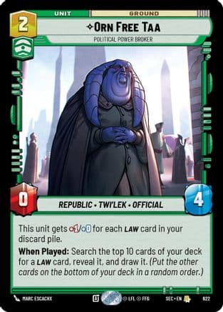 Orn Free Taa - Political Power Broker (Foil) | Foil (622)  [Secrets of Power]