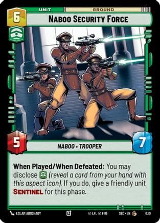 Naboo Security Force (Foil) | Foil (630)  [Secrets of Power]