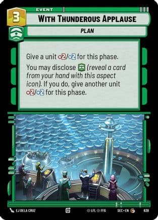 With Thunderous Applause (Foil) | Foil (639)  [Secrets of Power]