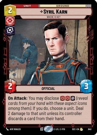 Syril Karn - Where Is He? (Foil) | Foil (643)  [Secrets of Power]