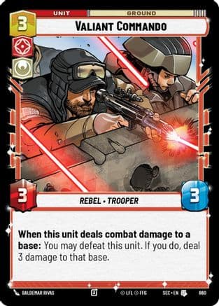 Valiant Commando (Foil) | Foil (660)  [Secrets of Power]