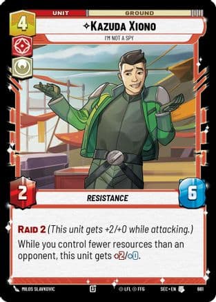 Kazuda Xiono - I'm Not A Spy (Foil) | Foil (661)  [Secrets of Power]