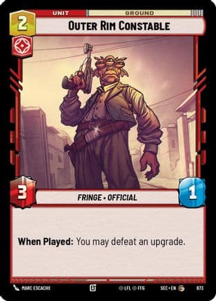 Outer Rim Constable (Foil) | Foil (673)  [Secrets of Power]