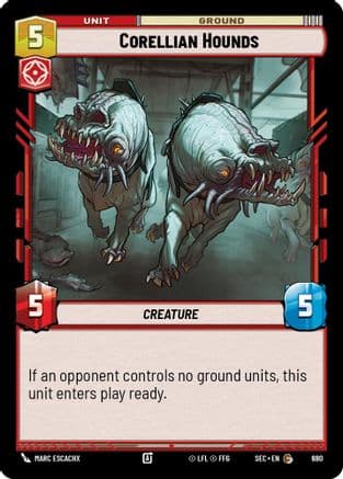 Corellian Hounds (Foil) | Foil (680)  [Secrets of Power]