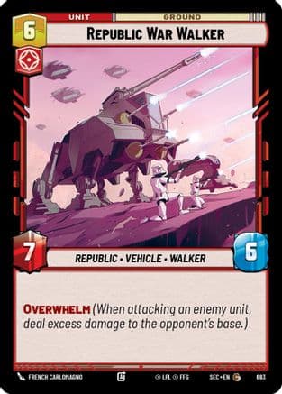 Republic War Walker (Foil) | Foil (683)  [Secrets of Power]