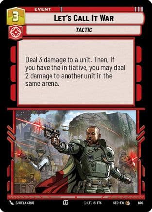 Let's Call It War (Foil) | Foil (690)  [Secrets of Power]