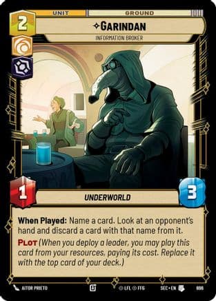 Garindan - Information Broker (Foil) | Foil (696)  [Secrets of Power]