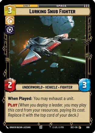 Lurking Snub Fighter (Foil) | Foil (699)  [Secrets of Power]