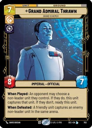Grand Admiral Thrawn - Grand Schemer (Foil) | Foil (703)  [Secrets of Power]