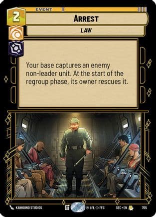 Arrest (Foil) | Foil (705)  [Secrets of Power]