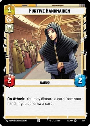 Furtive Handmaiden (Foil) | Foil (707)  [Secrets of Power]