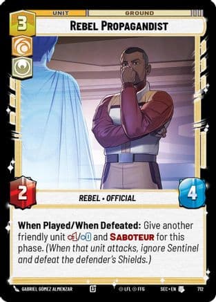 Rebel Propagandist (Foil) | Foil (712)  [Secrets of Power]