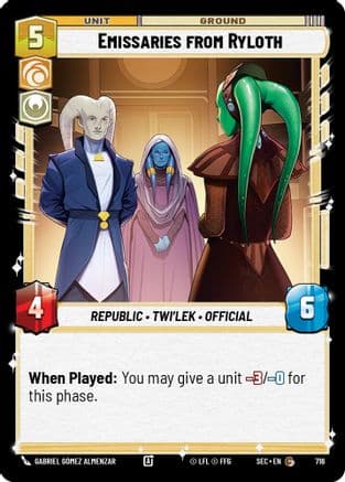 Emissaries from Ryloth (Foil) | Foil (716)  [Secrets of Power]