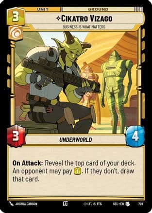 Cikatro Vizago - Business is What Matters (Foil) | Foil (728)  [Secrets of Power]