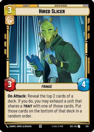 Hired Slicer (Foil) | Foil (730)  [Secrets of Power]