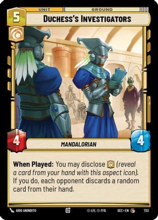 Duchess's Investigators (Foil) | Foil (733)  [Secrets of Power]