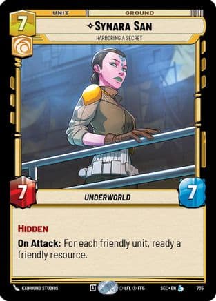 Synara San - Harboring a Secret (Foil) | Foil (735)  [Secrets of Power]
