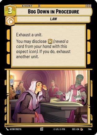Bog Down in Procedure (Foil) | Foil (744)  [Secrets of Power]