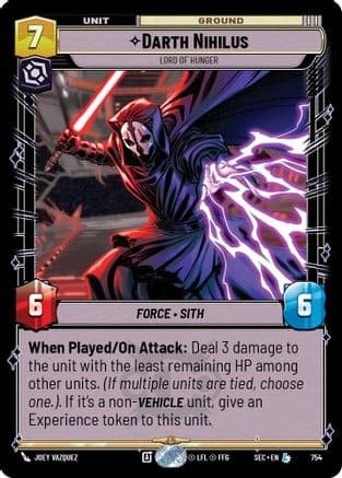Darth Nihilus - Lord of Hunger (Foil) | Foil (754)  [Secrets of Power]