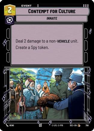 Contempt for Culture (Foil) | Foil (756)  [Secrets of Power]