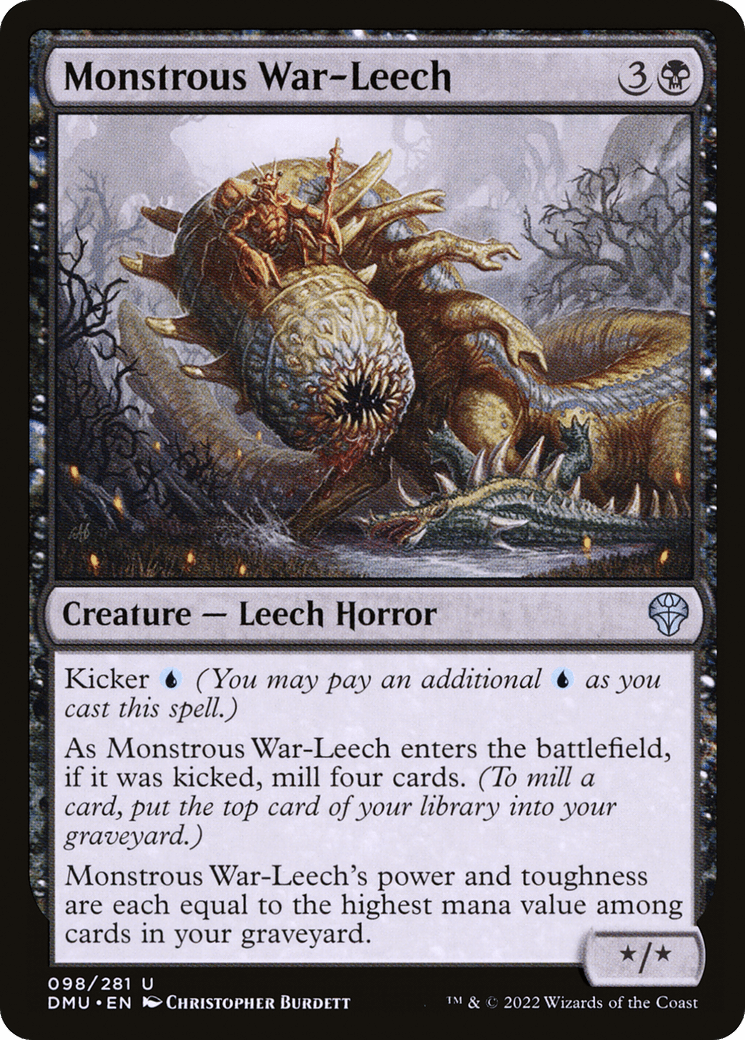 Monstrous War-Leech [Dominaria United] Foil