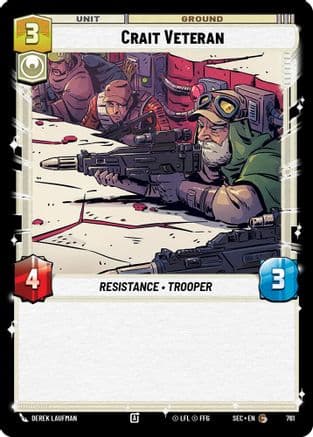 Crait Veteran (Foil) | Foil (761)  [Secrets of Power]