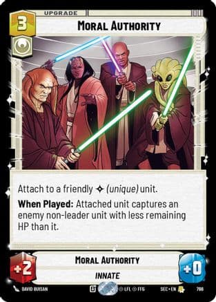 Moral Authority (Foil) | Foil (766)  [Secrets of Power]