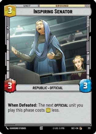 Inspiring Senator (Foil) | Foil (771)  [Secrets of Power]