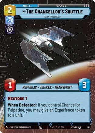 The Chancellor's Shuttle - Grim Harbinger (Hyperspace) |  (291)  [Secrets of Power]