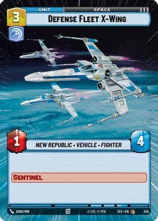 Defense Fleet X-Wing (Hyperspace) |  (324)  [Secrets of Power]