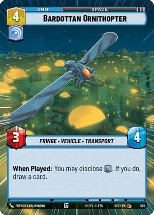 Bardottan Ornithopter (Hyperspace) |  (326)  [Secrets of Power]