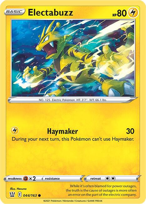 Electabuzz 044/163 (SWSH05: Battle Styles) 