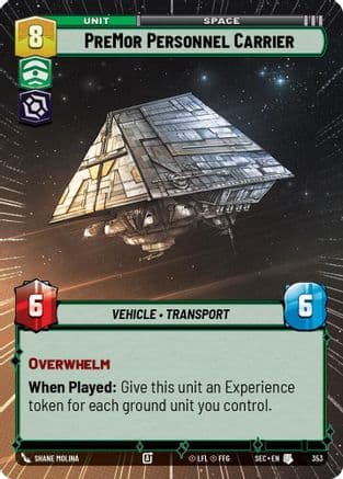 PreMor Personnel Carrier (Hyperspace) |  (353)  [Secrets of Power]