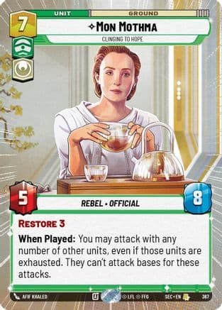 Mon Mothma - Clinging to Hope (Hyperspace) |  (367)  [Secrets of Power]