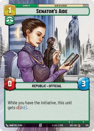 Senator's Aide (Hyperspace) |  (372)  [Secrets of Power]