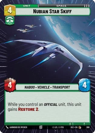Nubian Star Skiff (Hyperspace) |  (380)  [Secrets of Power]