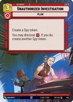 Unauthorized Investigation (Hyperspace) |  (445)  [Secrets of Power]