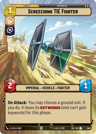Screeching TIE Fighter (Hyperspace) |  (449)  [Secrets of Power]