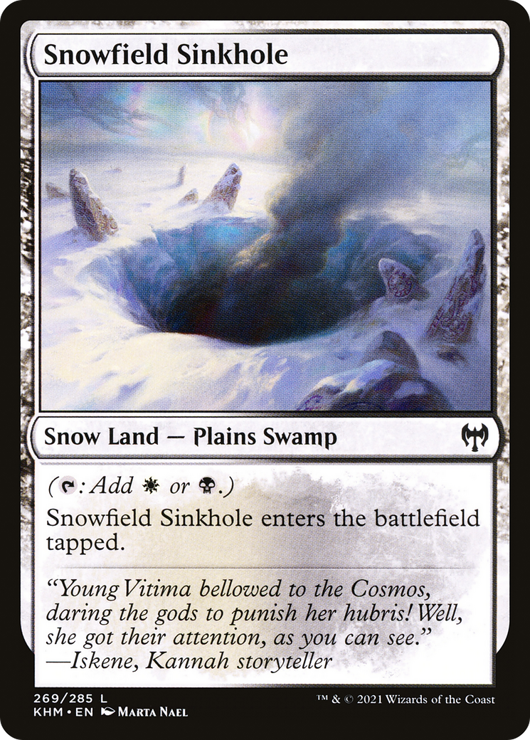 Snowfield Sinkhole [Kaldheim] Foil