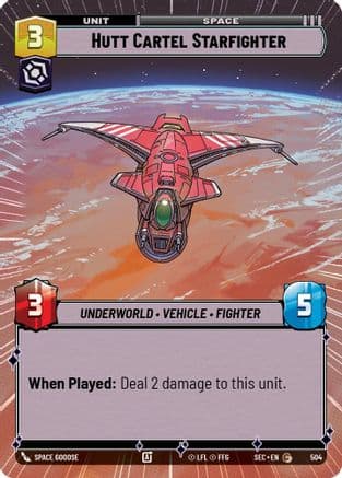 Hutt Cartel Starfighter (Hyperspace) |  (504)  [Secrets of Power]